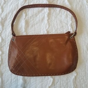GAP 100% Genuine Leather Bag Brandy Brown EUC